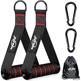 Exercise Handles, Cable Machine Handles for Gym Cable Attachments Training | 2 Pack Heavy Duty Handle with Non Slip Grip for Cable Machines, Pull Down Workouts, Resistance Bands and Home Gym Equipment