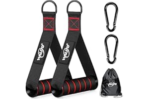 WALITO Exercise Handles, Replacement Cable Machine Attachments for Home Gym Equipment, Pulley System, Pilates, Resistance Bands, Strength Trainer, Heavy Duty Working Out Handles