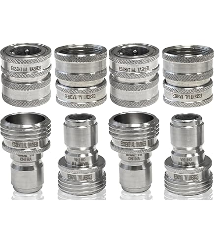 Beduan Valvola Di Chiusura In Acciaio Inox 304 Per Tubo Da Giardino – Filettatura GHT 3/4” Maschio/Femmina – Senza Piombo, Resistente Alla Corrosione - 4