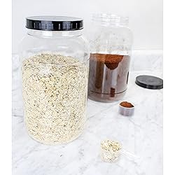 Cornucopia Gallon Plastic Jars (2-Pack); Clear