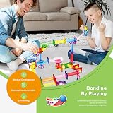PicassoTiles 120pc Magnetic Marble Run STEM Toy Ages 3+ view 4