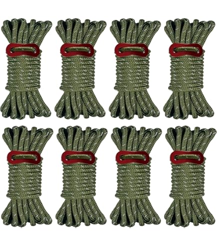Amazon.com: Hikeman 6 Pack 4mm Outdoor Guy Lines Tent Cords