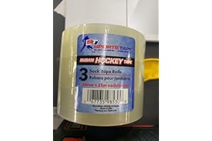 SPORTS TAPE SportsTape Hockey Tape Multipack, Clear, 3 Roll