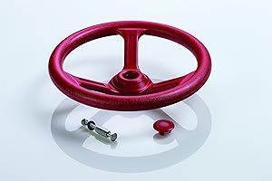 CREATIVE CEDAR DESIGNS Plastic Playset Steering Wheel | 6 Colors | Compatible w/ Most Wooden Playsets | Easy to Install | Hardware & Instructions Included | DIY Swingset Accessories | Backyard Playground | Imaginative Play