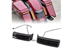 VEISUTOR LED Saddlebag Tail Light for Ultra Limited 14-23, LED Side Luggage Run Brake Turn Signal Tail Light Lamp for Harley Touring Street Road Electra Glide Ultra Limited Classic CVO 2014-2023