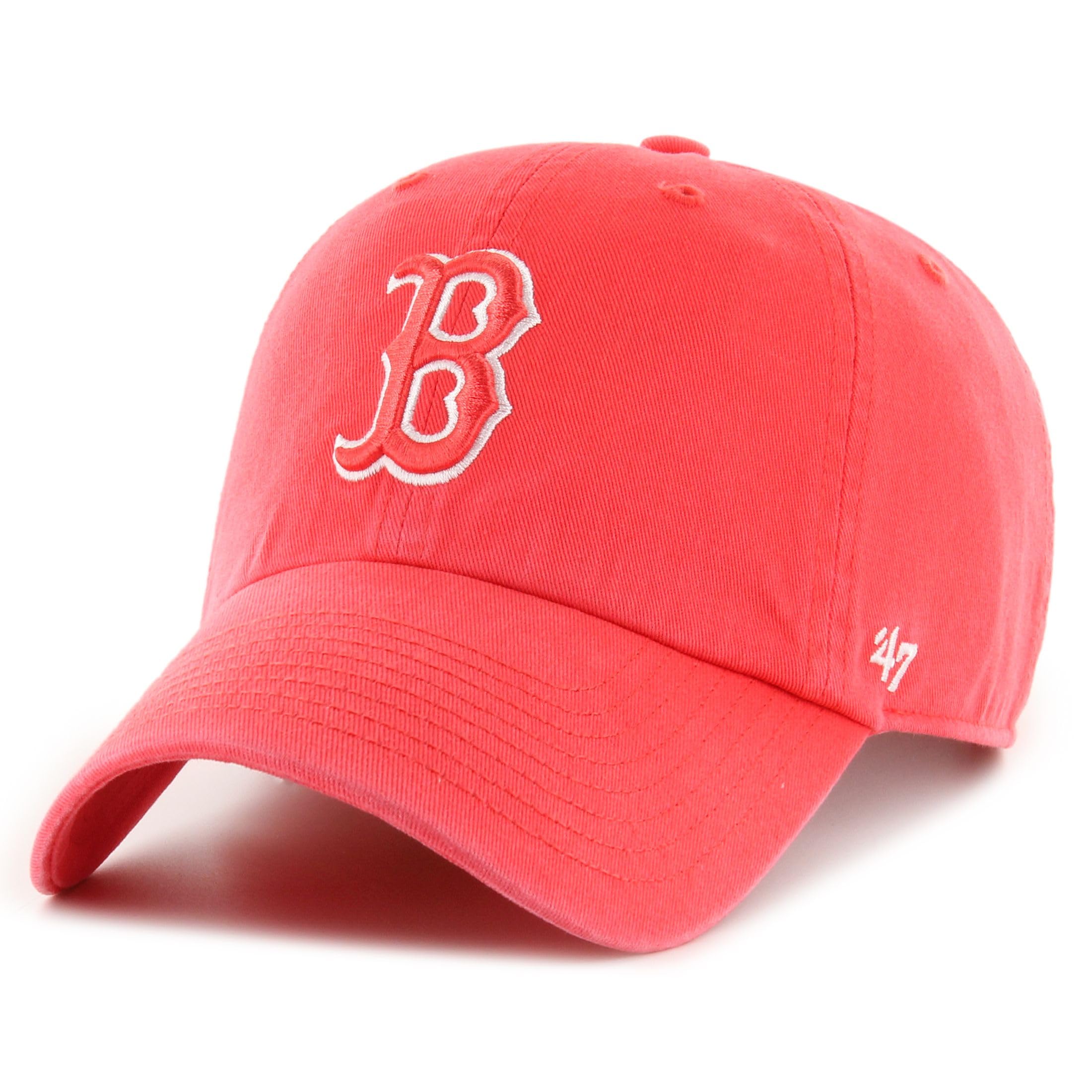 47 Brand Strapback Cap - Clean UP Boston Red Sox Tango red
