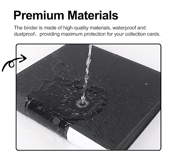 PREMIUM TRADING CARD BINDER,20 POCKET, HOLDS UP TO 2000 CARDS WITH RINGLESS 50 DOUBLE-SIDED SLEEVES, LABEL DESIGN WITH A PEN, SIDE LOADING CARD COLLECTION ALBUM FOLDER WITH ZIPPER FOR TCG,SPORTS CARDS
