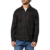 Karl Lagerfeld Mens Collared Patterned Pockets Long Sleeve Shirt Jacket