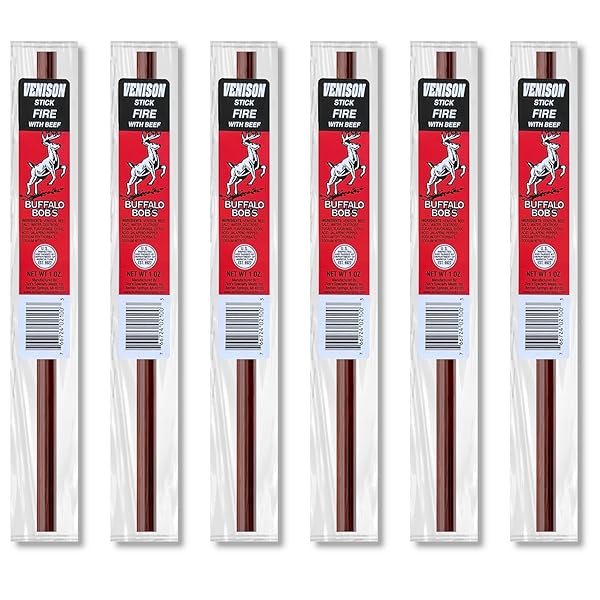 BUFFALO BOB’S MEAT STICKS VENISON FIRE