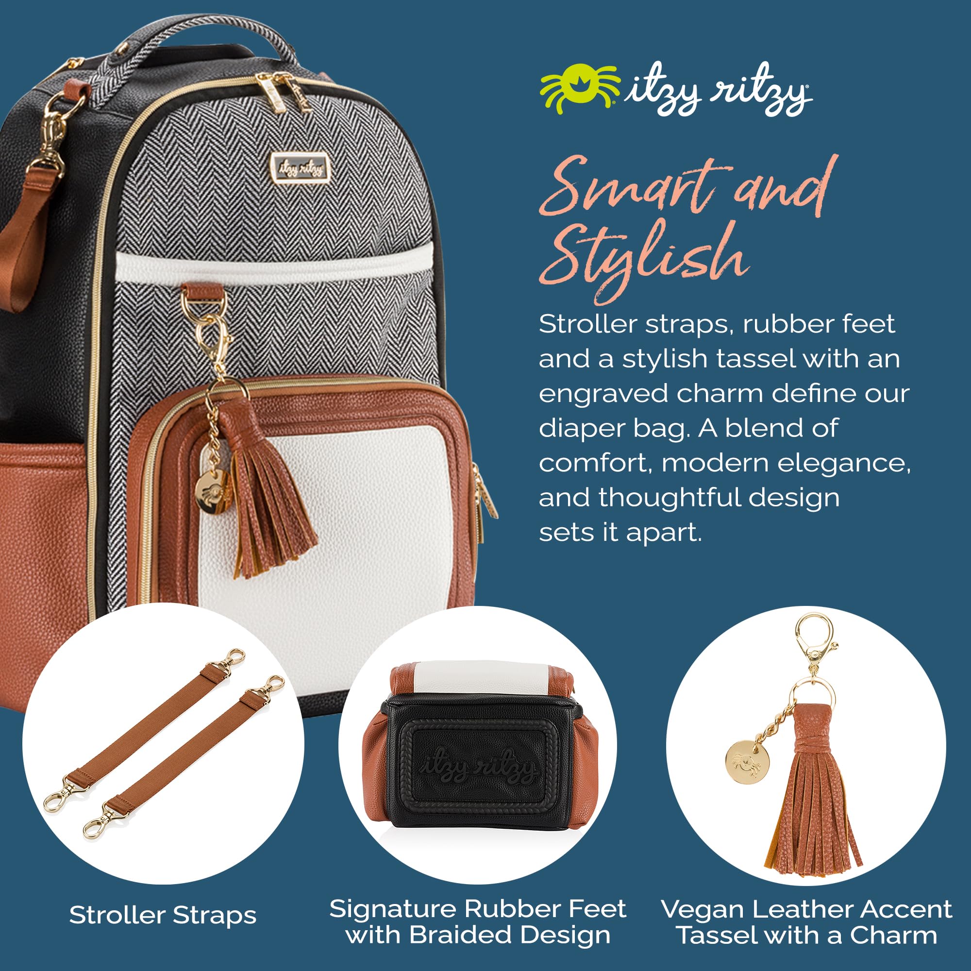 Itzy Ritzy Baby, Coffee & Cream Boss Plus, Large