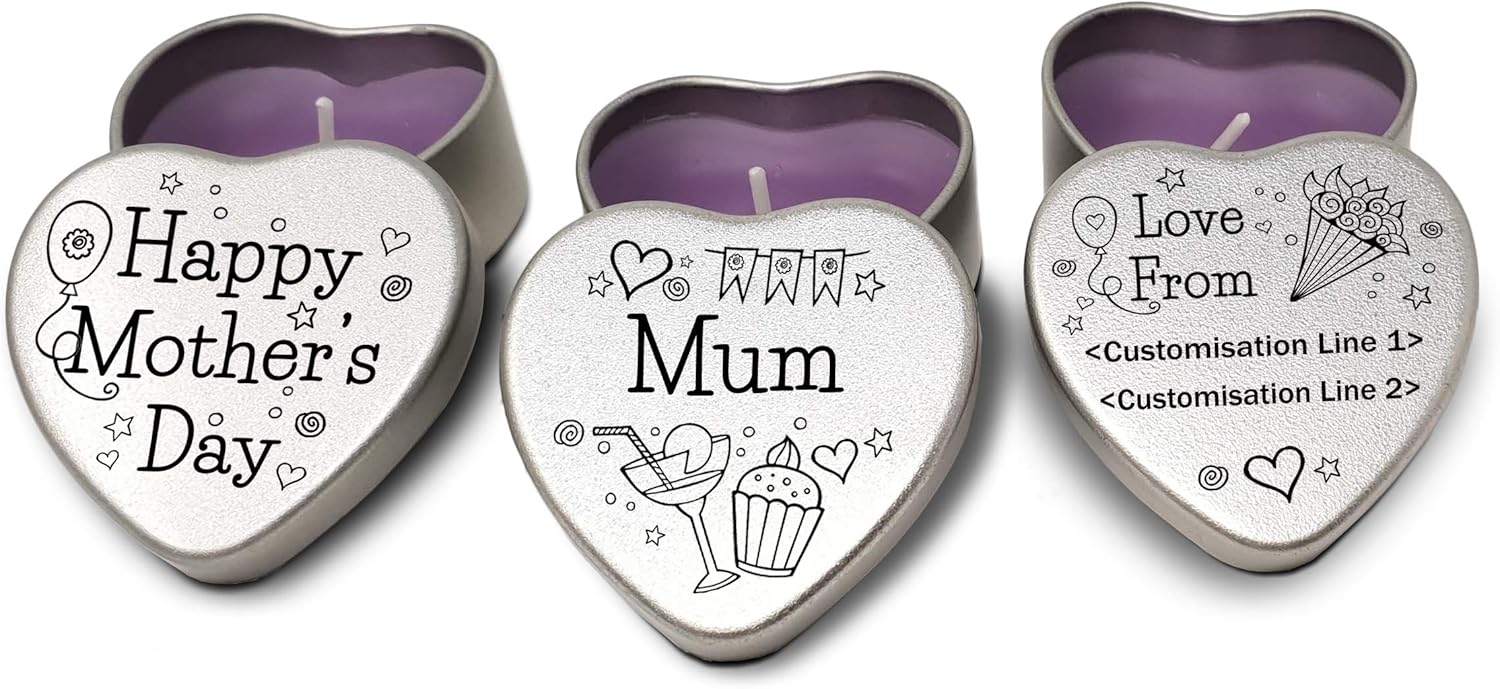 personalised mothers day candles