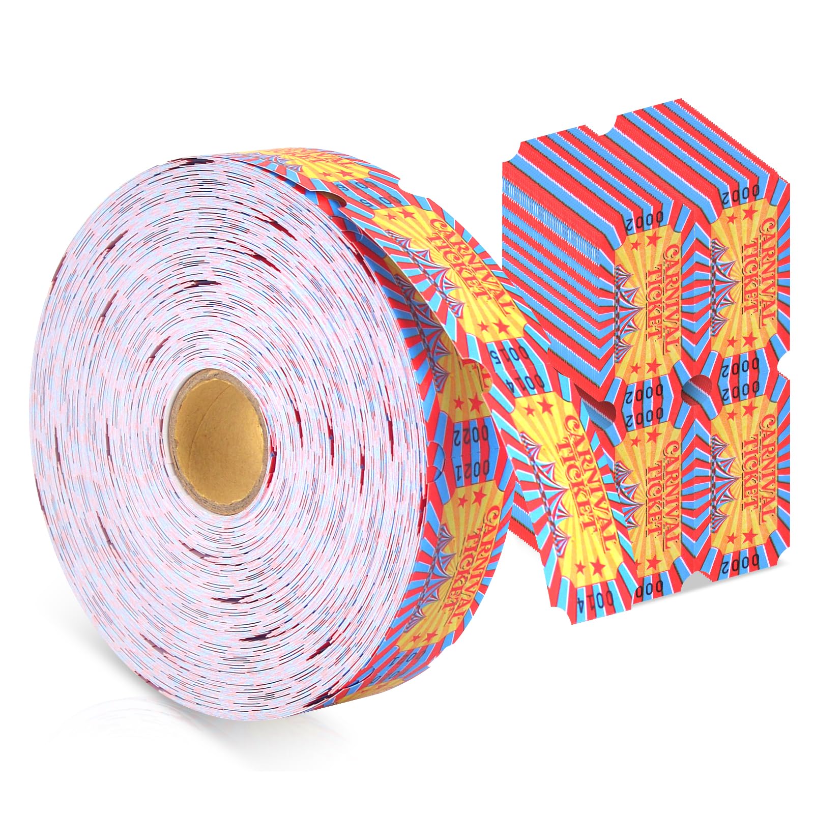 1000 Pieces Carnival Roll Tickets Raffle Tickets