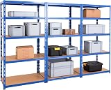 BiGDUG Heavy Duty Garage Shelving Unit 3 Bay 179x90x60 cm 200 kg per Shelf view 7