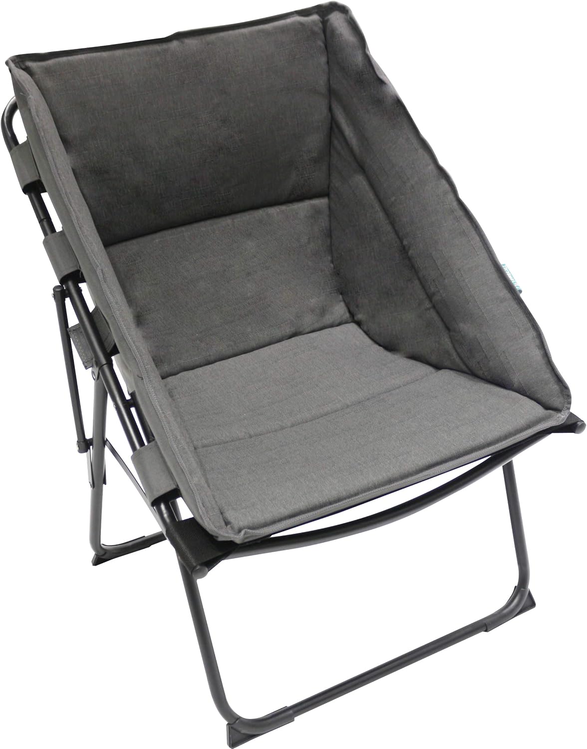 Homecall Folding camping chair with Olefin fabric UV protection water proof sponge padded grey