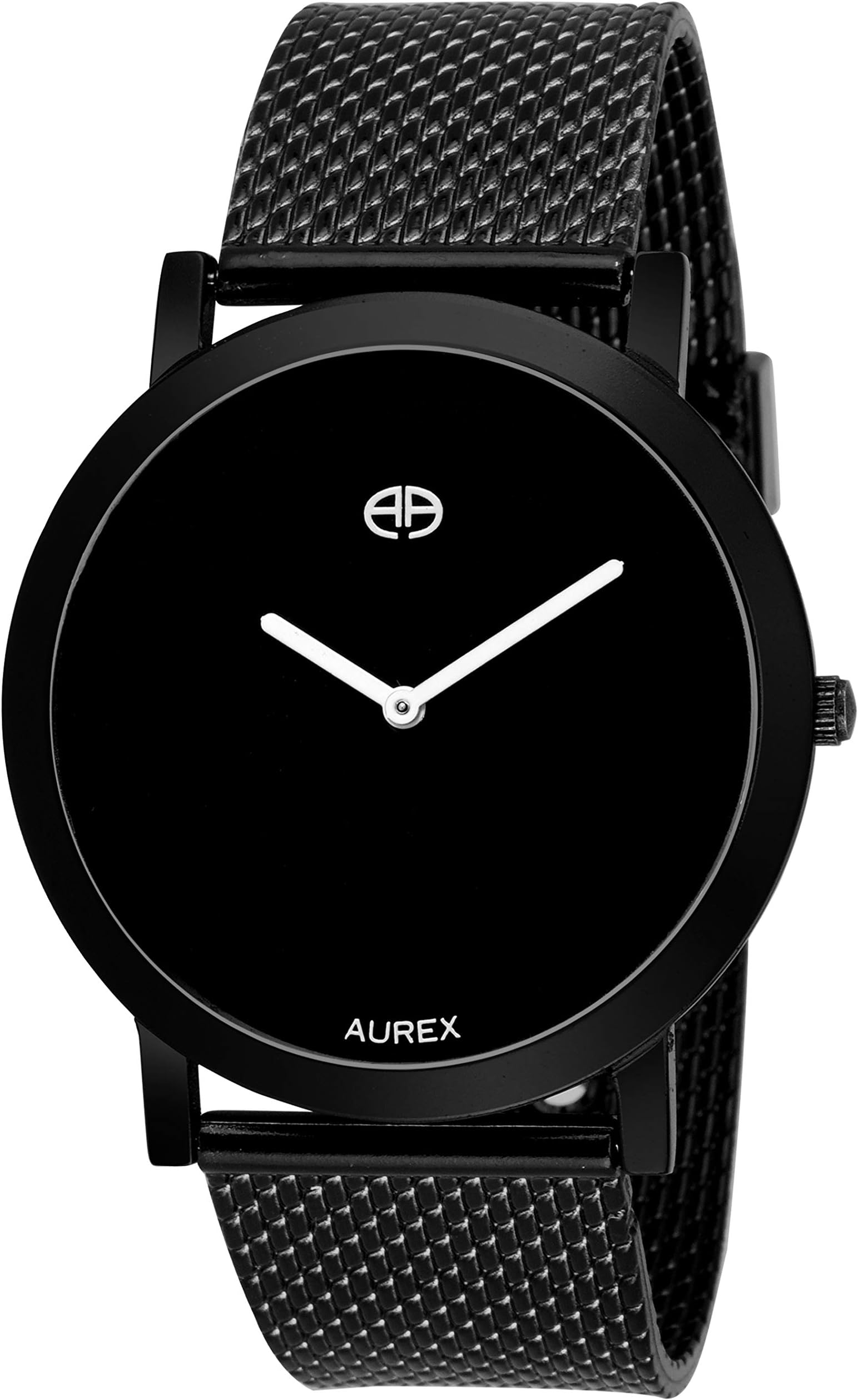 AUREXAnalogue Women's Watch (Black Dial Black Colored Strap)