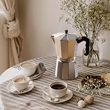 VonShef Stovetop Coffee Maker 12 Cup Aluminium Moka Pot 600ml view 2