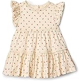Amazon Essentials x Sofia Grainge Toddler and Baby Girls' Woven Ruffle Sleeve Dress