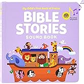 Bible Stories Christian Sound Books for Kids - 6 Bible Songs for Toddlers – Christian Easter Gifts for Kids, Baby Books & Toys for Kids - Easter Basket Essentials, Baptism, Christening Baby Gifts