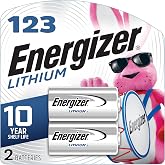 Energizer 123 Lithium Batteries (2 Pack), 3V Photo Batteries