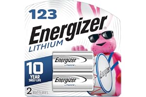 Energizer 123 Lithium Batteries (2 Pack), 3V Photo Batteries