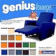 Copripoltrona Per Poltrona Reclinabile Relax Genius - Senape, Tessuto Elasticizzato Anti-Macchia, Made In Italy - Foto 5