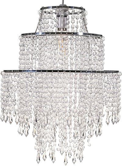 Giggi 3-Tier Clear Chandelier Light Shade 32cm Dia 42cm H