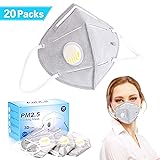 Disposable Dust Mask 20-Pack,ink-topoint Anti Dust Face Masks FFP2 with Filter/R