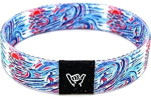 Hang Loose Bands - Coastal Bracelet for Men, Women & Teens - Comfy Tribal Print and Boho - Western Style Reversible Wristband