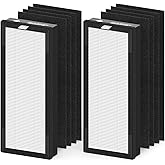 8000 Elite Pro Replacement filter for VEVA Pro Elite 8000 Series Air Purifier, 2 Filters & 8 Carbon Pre Filters