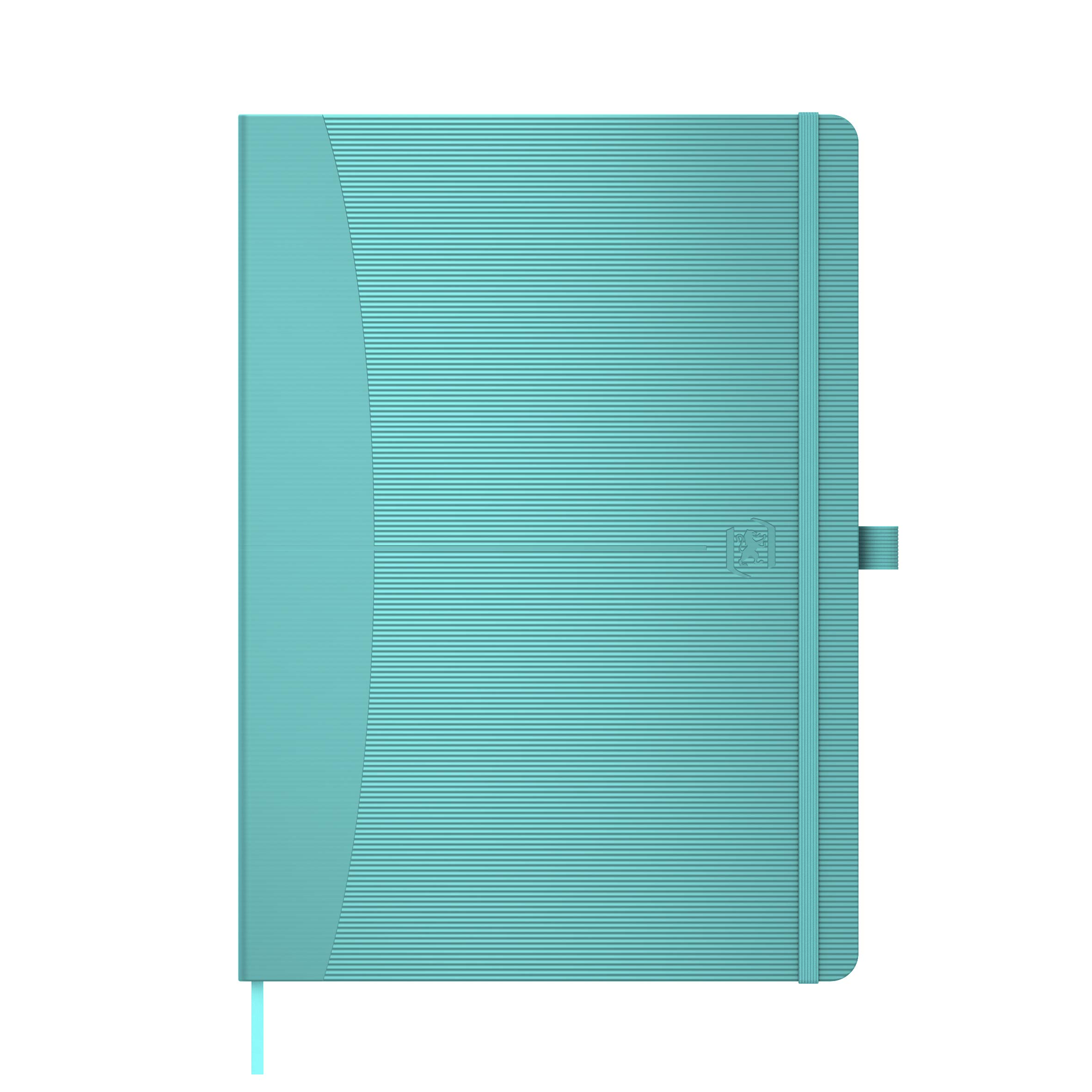 Oxford Signature A5 Hardback Cover Casebound Journal Notebook Ruled 160 Pages, Teal, Scribzee Compatible