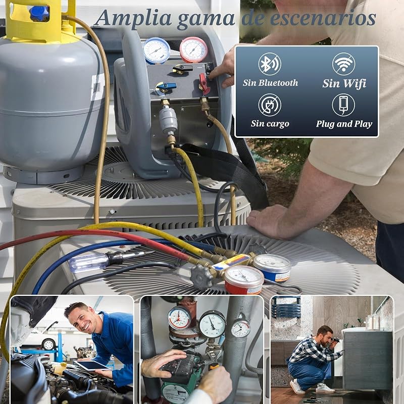 Ennovor Endoscope 1920P HD Snake Inspection Camera, Câmara Endoscópica Tipo-C, Câmara Scope com 8 Luzes LED para Smartphones Android e iOS, iPad, Samsung (33 FT/10 M)