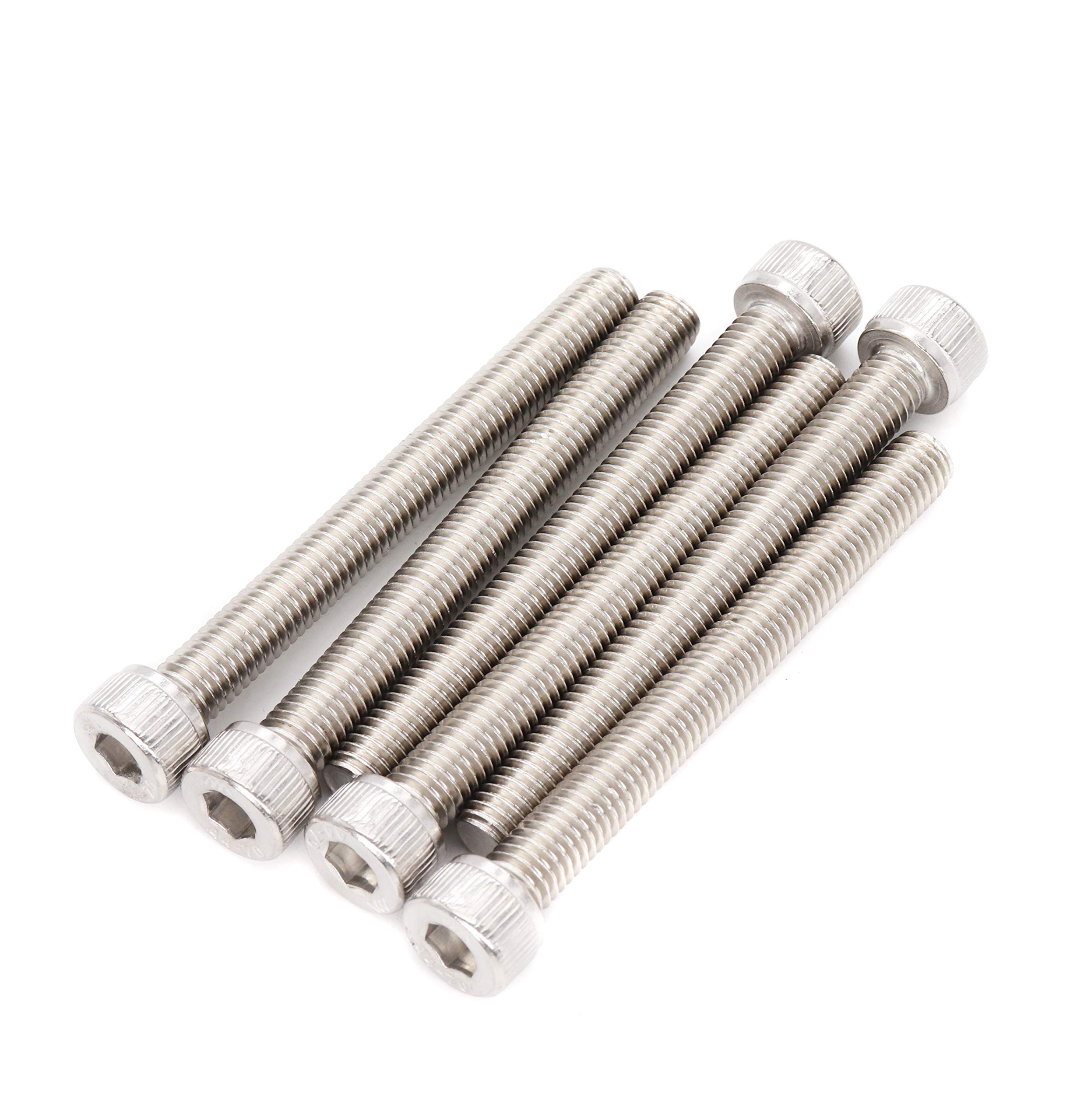 binifiMux 6pcs M8 x 75mm 304 Stainless Steel Hex Head Socket Cap Bolt Screw — image 1