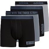 adidas mens Core Stretch Cotton Trunks Underwear 4-pack