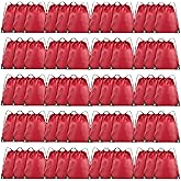 Grneric 60 Pieces Drawstring Backpack Bulk Cinch Sackpack Ployster Drawstring Bags for Gym Party Trip(Red)
