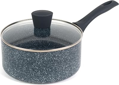 Russell Hobbs Nightfall 20cm Non-Stick Saucepan Induction Steel Lid