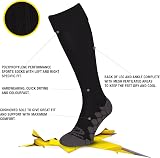 Optimum Classico Junior Socks Moisture-Wicking Cushioned Black 3-6 view 2
