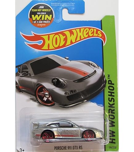 ミニカー Hot Wheels Porsche 911 GT3 RS ZAMAC Amazon.com: Hot Wheels 1:64 Scale Die-Cast Porsche 911 GT3 RS Car