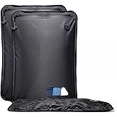 Relime Essential Vacuum Bags for Travel Luggage, Reusable Compression Bags for Checked Suitcases, Vacuum Seal Spacesaver for Cloth Packing(2 Medium No Pump)