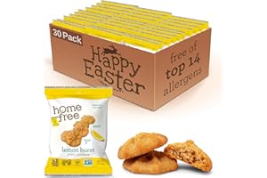 Homefree Treats You Can Trust Gluten Free Mini Cookies, Single Serve, Lemon Burst, 1.0 Ounce (Pack of 30)…