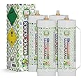 Whipped Cream Charger, 3.3L 4 Tanks Mass Gass Whip Cream Chargers Cylinde,Food Grade 99.9%-Purity,(2112g,4 Cylinders BOMB POP)