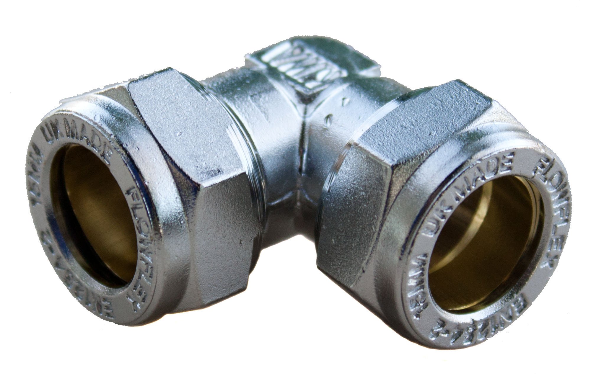 Plumb-Pak PFC03 15mm Chrome Plated Compression Elbow