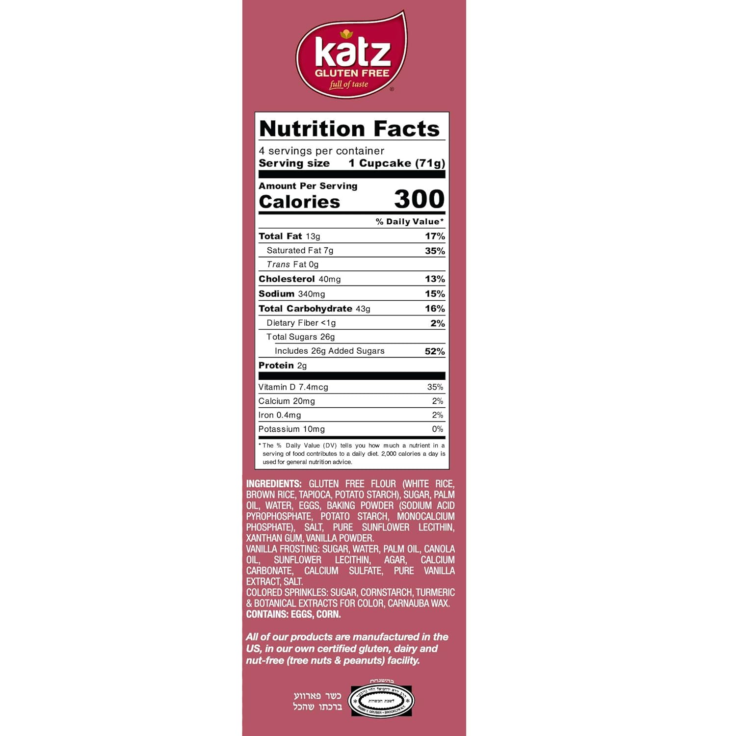 ingredients list