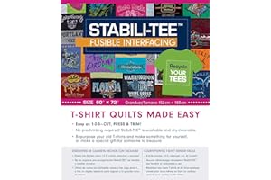 Stabili-TEE Fusible Interfacing Pack, 60" x 72": T-Shirt Quilts Made Easy