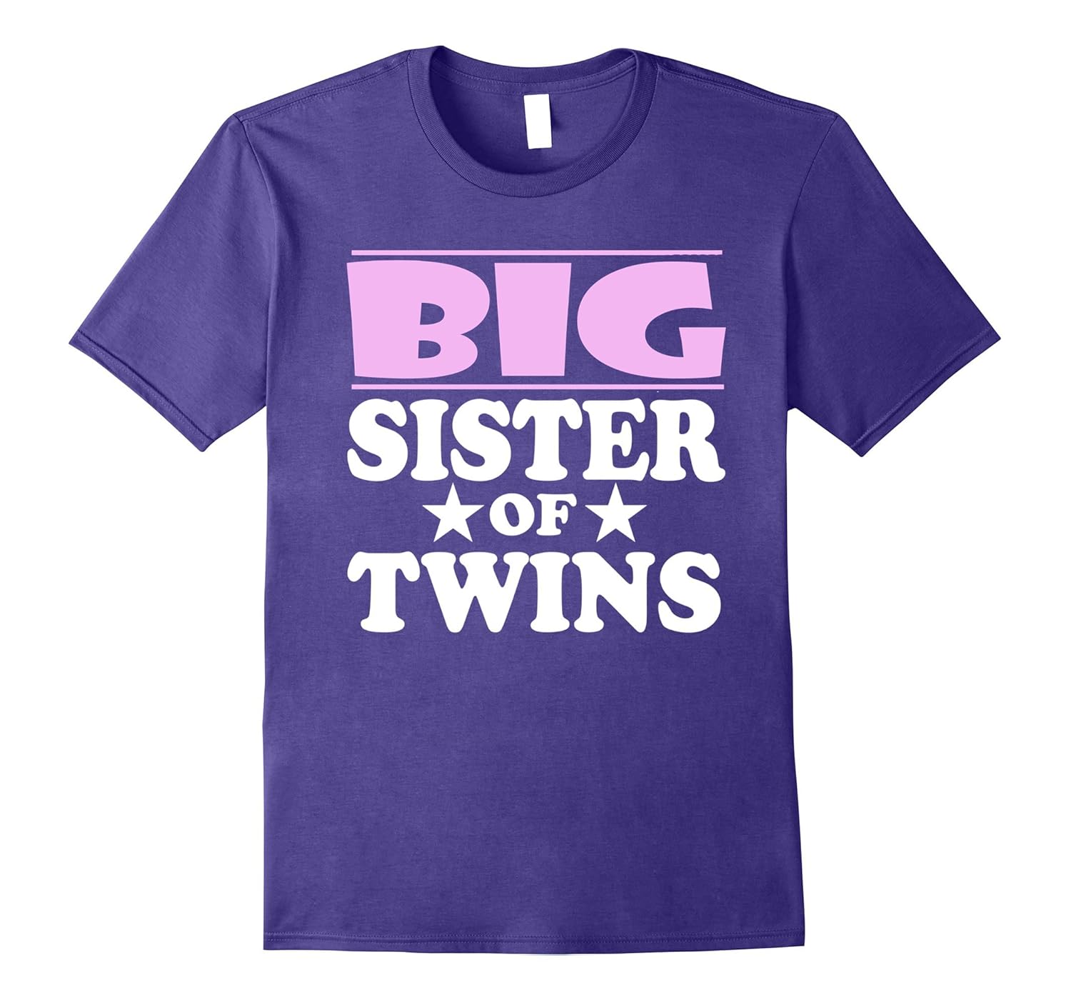 Big Sister of Twins T-Shirt Announcement-Rose