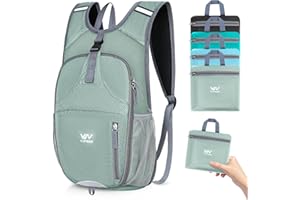 15L Foldable Hiking Backpack,Lightweight Waterproof Machine Washable Daypack,Small Bag for Travel/Walking for Men&Women-0.5LB
