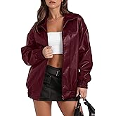 Sampeel Leather Jacket Women Faux Oversized Motorcycle Bomber Coats 2025 Fall Fashion Outfits Winter Clothes
