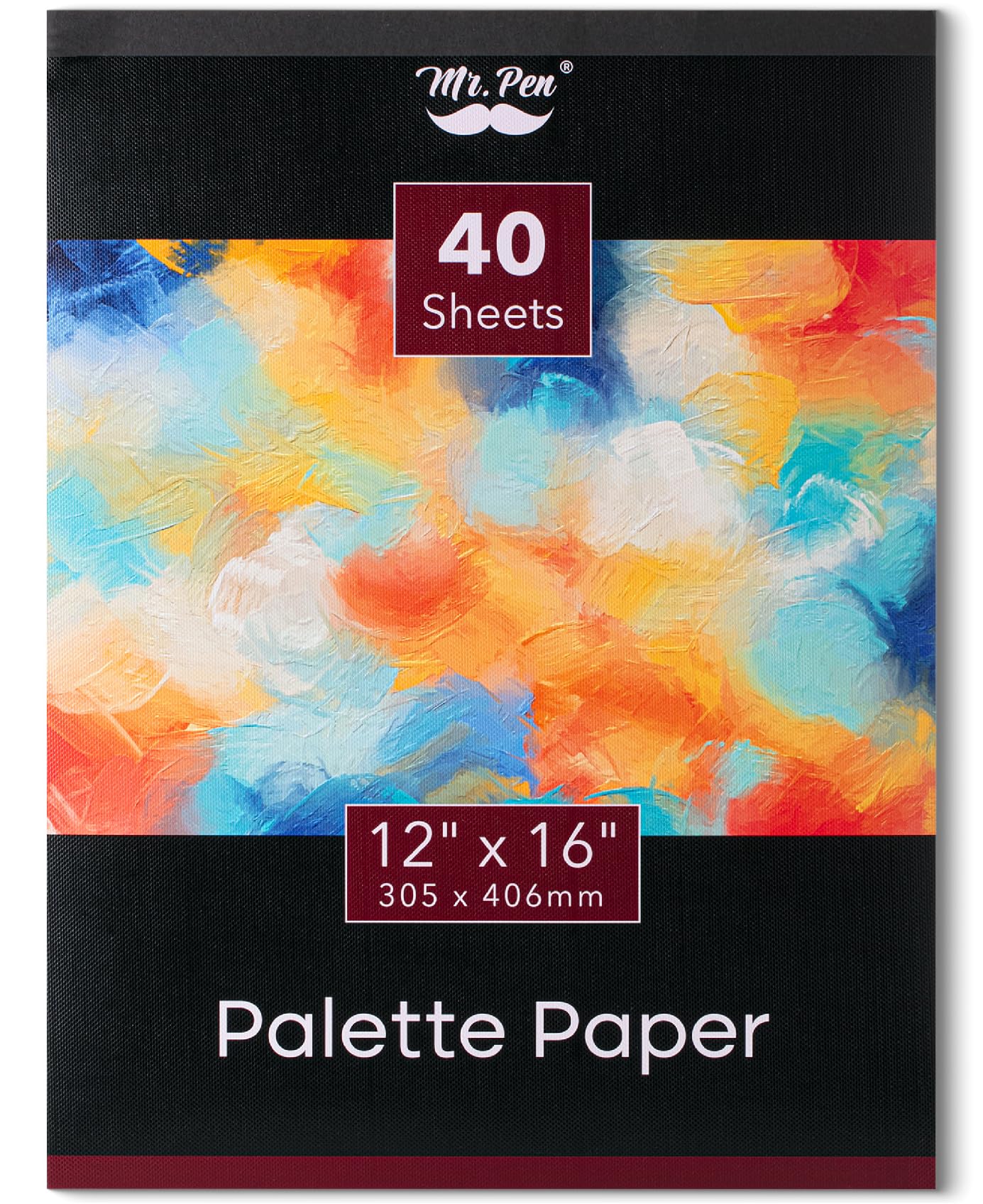 Photo 1 of Mr. Pen Palette Pad, 12"x16", 40 Sheets - Acrylic, Oil, Watercolor Disposable Paint Pad