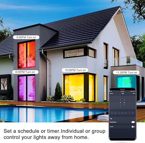 Oeegoo Lmpara LED de techo regulable con WiFi luz de fondo RGB 30W Smart LED plafn compatible con Google Home aplicacin y control por voz ultrafina 3 2 cm