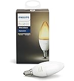 Philips Hue White Ambiance Decorative Candle 40W Dimmable LED Smart Bulb (Hue Hub Required, Works with Alexa, Homekit…