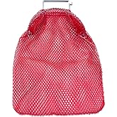 Trident Galvanized Wire Handle Mesh Gear and Game Bags (Red 15" x 20")